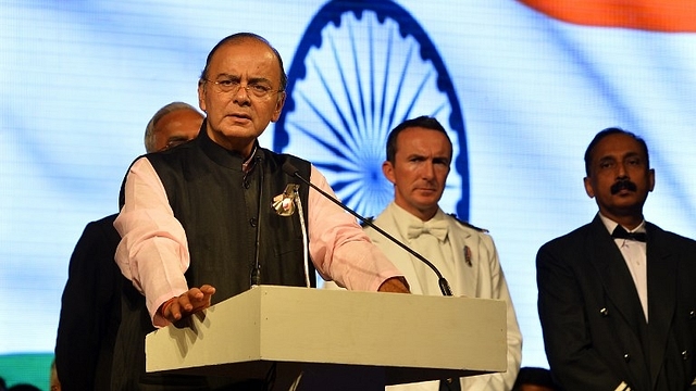 Arun Jaitley addressing a meeting. (GettyImages)