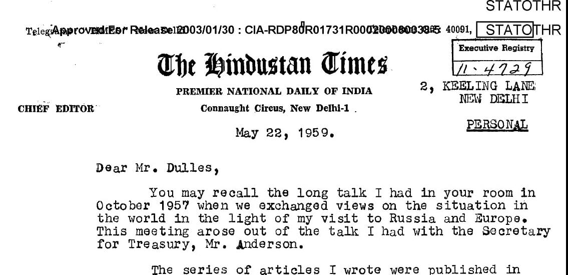 Was HT Editor Of 1950-60s A CIA Spy?