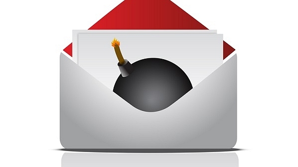 Envelope with a bomb