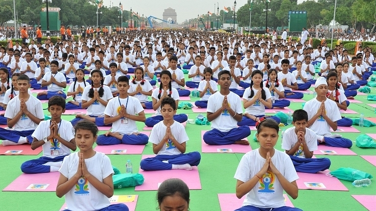 International Yoga Day today. (Swarajya file photo)