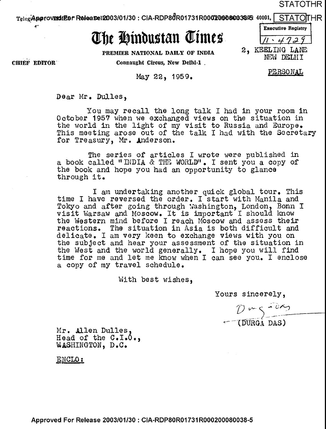 Was HT Editor Of 1950-60s A CIA Spy?