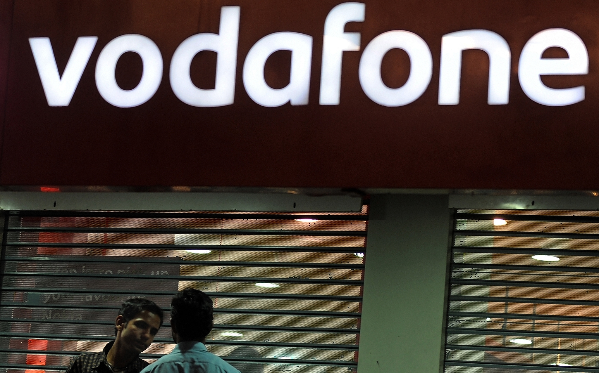 A Vodafone outlet. (NARINDER NANU/AFP/Getty Images)

