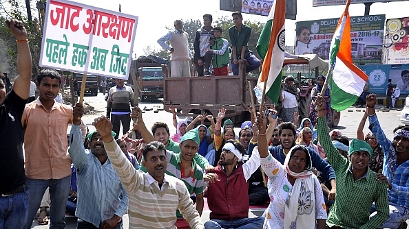 Jats protesting to press for their demands for reservations/Getty Images