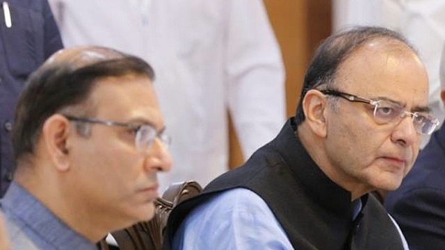 Jaitley with Jayant Sinha