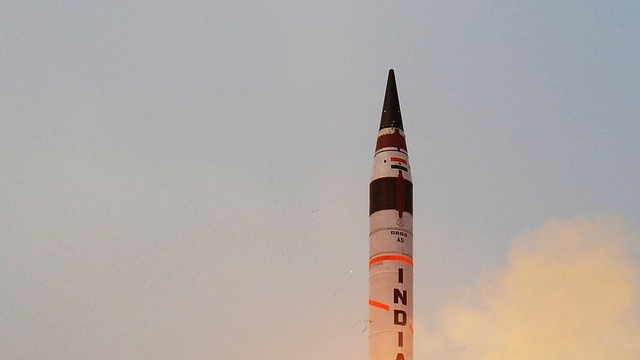 (An Agni missile)