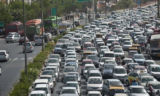 Traffic in Delhi