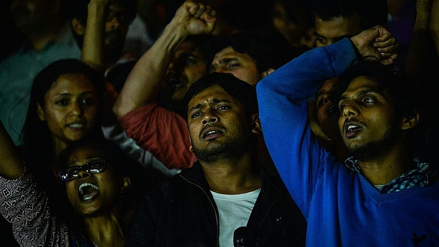 Kanhaiya Kumar in JNU(CHANDAN KHANNA/AFP/Getty Images)