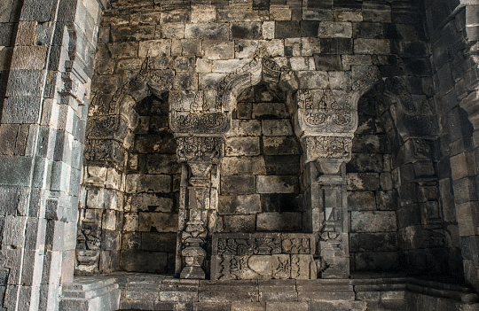 Main chamber where the bronze statue of Manjushri is missing 