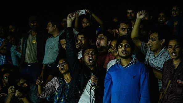 Kanhaiya Kumar in JNU (CHANDAN KHANNA/AFP/Getty Images)