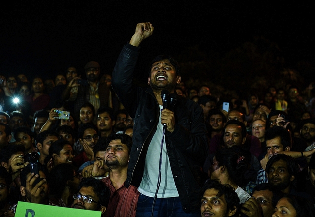 Kanhaiya Kumar in JNU (CHANDAN KHANNA/AFP/Getty Images))