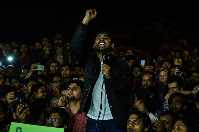 Kanhaiya Kumar in JNU (CHANDAN KHANNA/AFP/Getty Images))