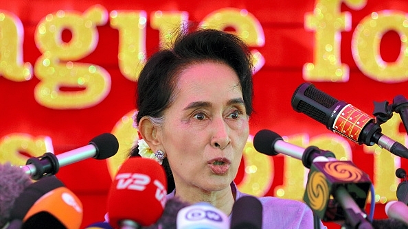 Aung San Suu Kyi (The Asahi Shimbun via Getty Images)