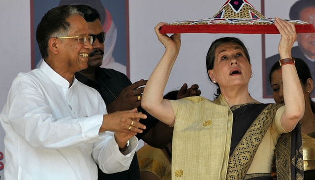 Assam CM Tarun and Congress supremo Sonia Gandhi