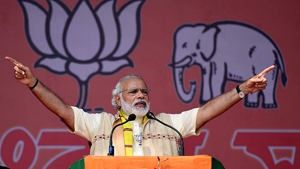 Modi rally in Assam (Ujjal Deb/Hindustan Times via Getty Images)