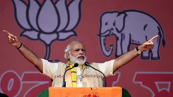 Modi rally in Assam (Ujjal Deb/Hindustan Times via Getty Images)