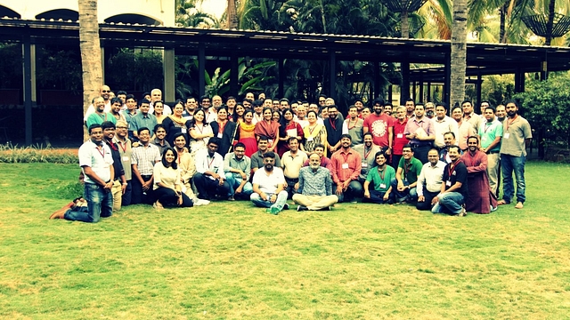 Group photo at the Indic Writing Workshop