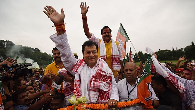 Sonowal, BJP leader in Assam (BIJU BORO/AFP/Getty Images)