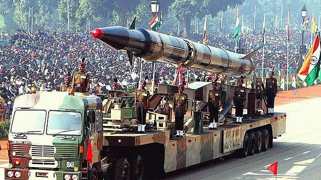 India displays its military might during Republic Day parade. (GettyImages)