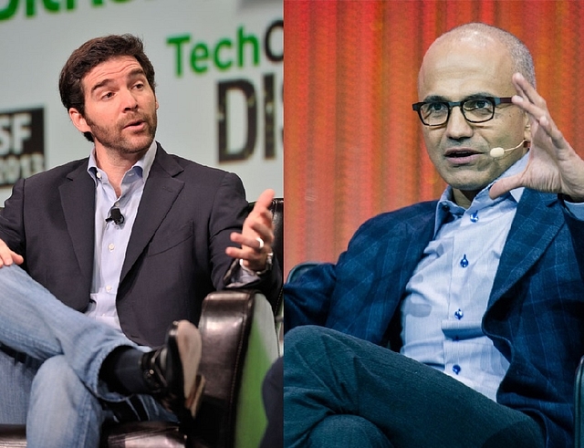 Jeff Weiner (Left) Satya Nadella (Right)

