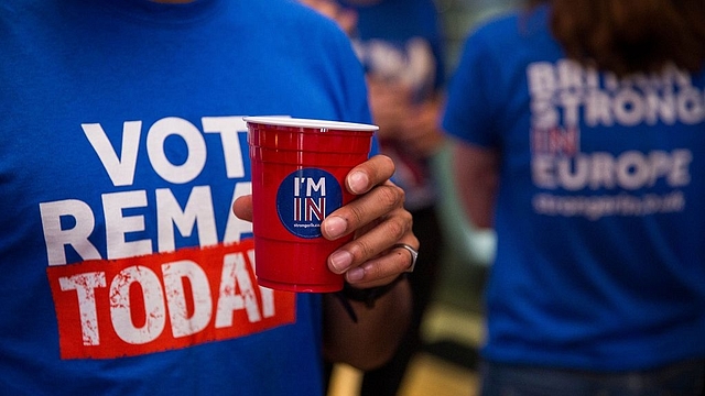 A image from the ‘Vote In’ campaign (ROB STOTHARD/AFP/Getty Images)&nbsp;