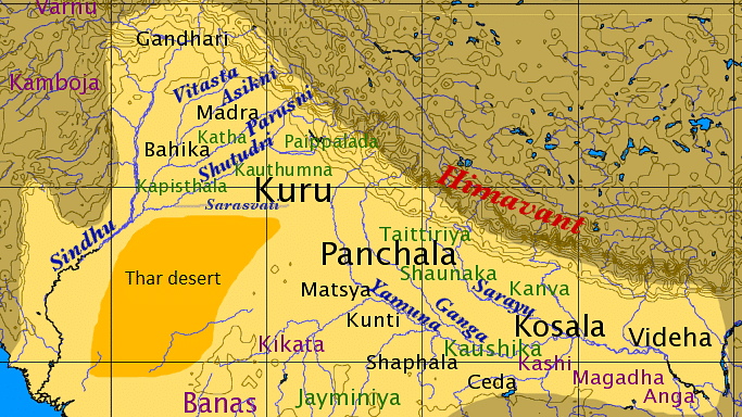 Rivers during the Vedic age.