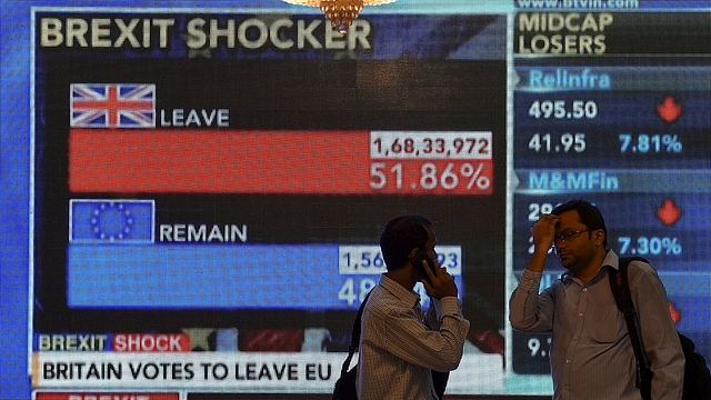 Brexit news in India (PUNIT PARANJPE/AFP/Getty Images)&nbsp;