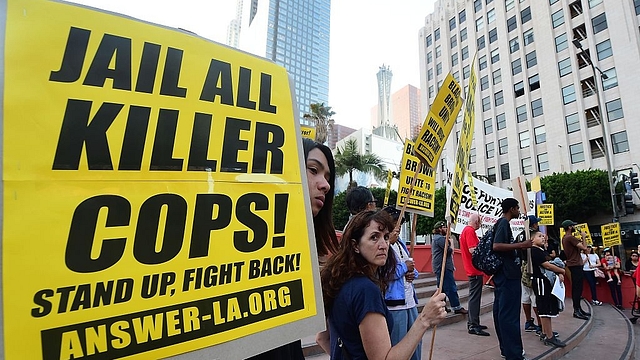 An protest in America (FREDERIC J. BROWN/AFP/Getty Images)