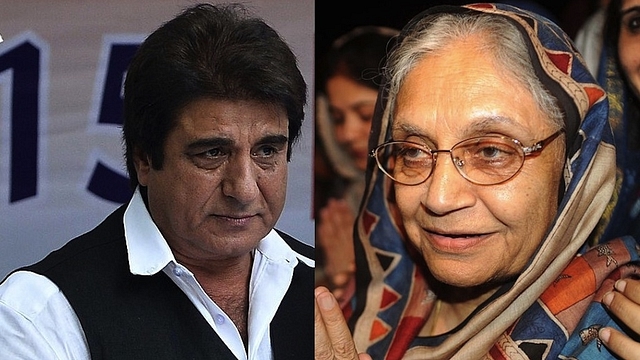 Raj Babbar and Sheila Dikshit&nbsp;