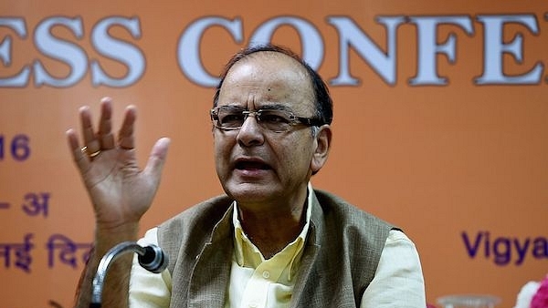 Finance Minister Arun Jaitley speaking at an event. (MONEY SHARMA/AFP/Getty Images)