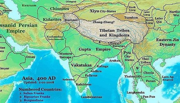 The Gupta Empire. Photo credit: WikiMedia Commons