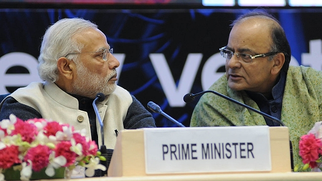 Narendra Modi (L) and Arun Jaitley (STRDEL/AFP/Getty Images)&nbsp;