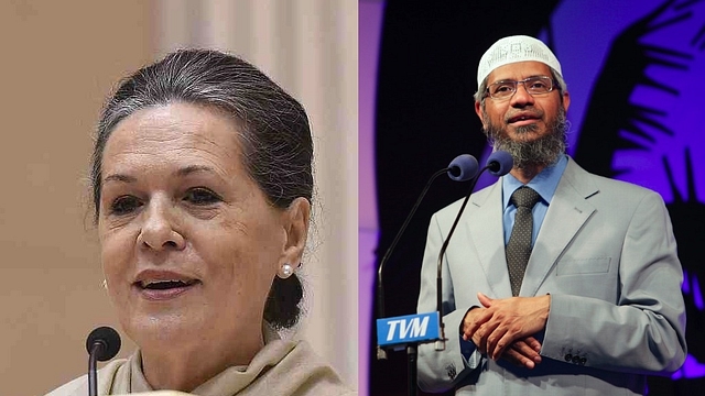 Sonia Gandhi and Zakir Naik&nbsp;