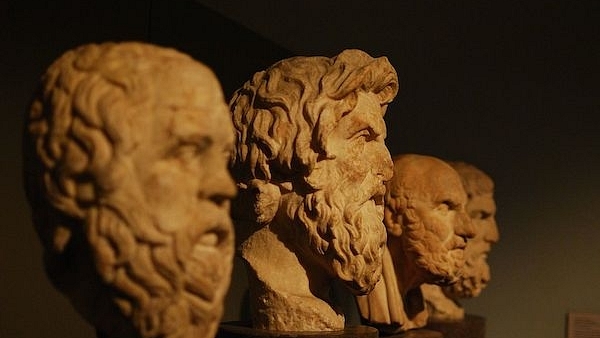 Sokrates, Antisthenes, Chrysippos, Epikouros (Wikimedia Commons)&nbsp;