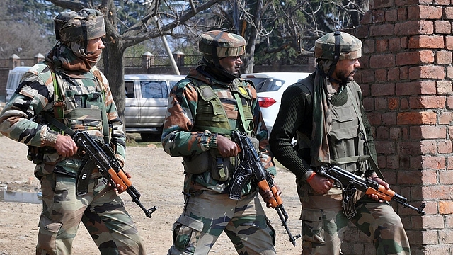 Security forces take position during an anti-terror operation. (GettyImages)