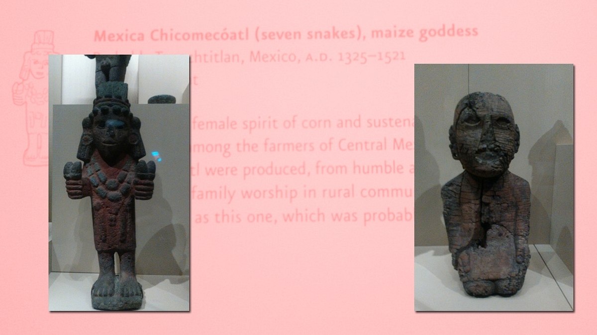 Goddesses Chicomecoatl and Matlazinca, National Museum of the American Indian, New York