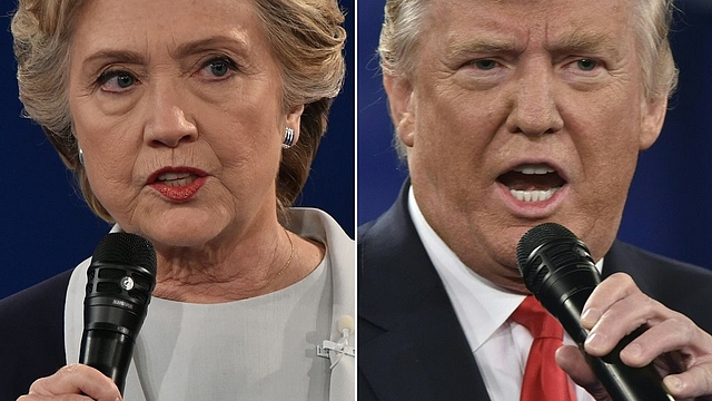 Democratic presidential candidate Hillary Clinton and Republican presidential candidate Donald Trump (PAUL J. RICHARDS/AFP/Getty Images)