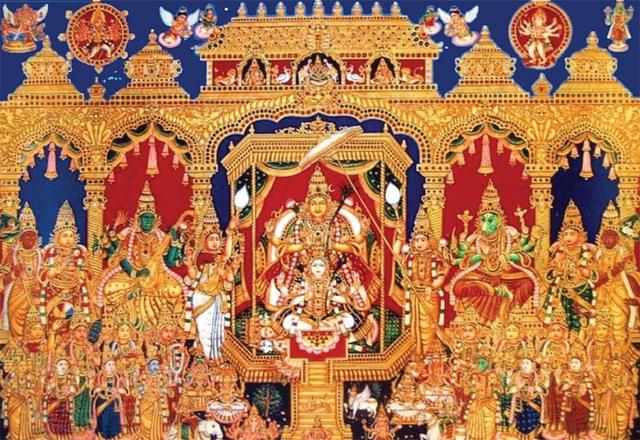 The Great
Goddess Lalita And The Sri Chakra