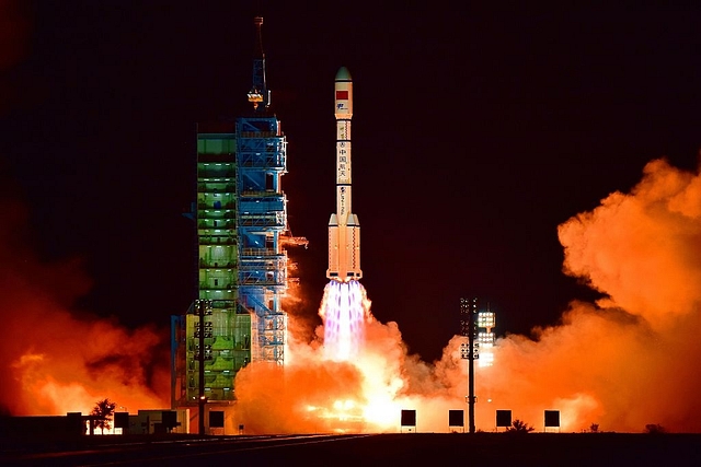 

            
China’s Tiangong 2 space lab is launched on a Long March-2F rocket. 


(Photo credit- AFP/Getty Images)


                             

