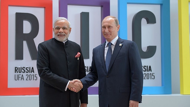 

Prime Minister Narendra Modi with Russian President Vladimir Putin. Photo credit: GettyImages