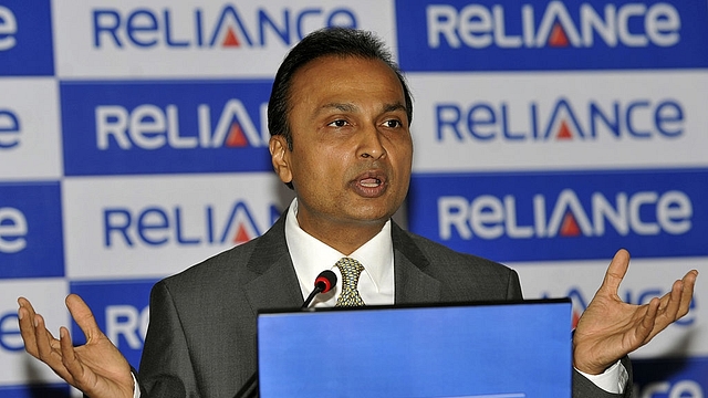 

Anil Ambani addresses a press conference in Mumbai. Photo credit: SAJJAD HUSSAIN/AFP/GettyImages