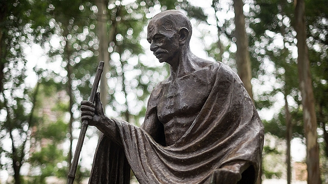 A memorial statue of Gandhi. Photo
credit: YASUYOSHI CHIBA/AFP/GettyImages