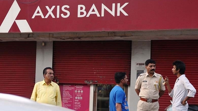 An Axis Bank branch in Mumbai.