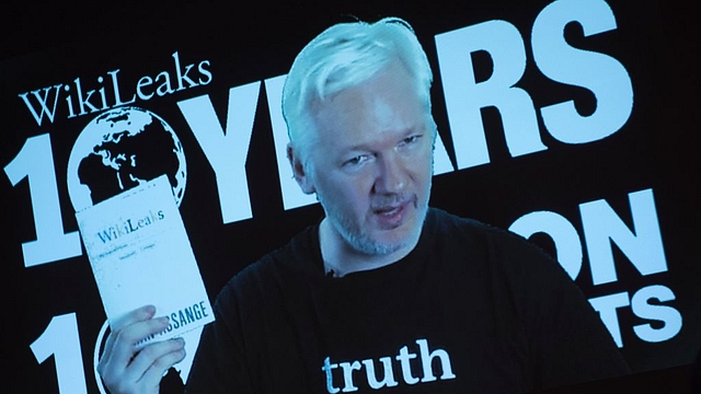 Julian Assange, founder of the online leaking platform WikiLeaks (STEFFI LOOS/AFP/Getty Images)