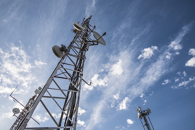 A telecom tower in India. 