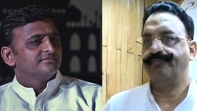 Akhilesh Yadav and Mukhtar Ansari&nbsp;