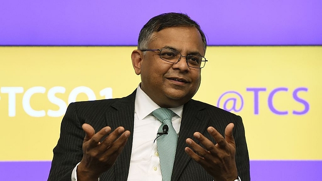 Chandrasekaran speaks
during a news conference in Mumbai. Photo credit: PUNIT PARANJPE/AFP/GettyImages