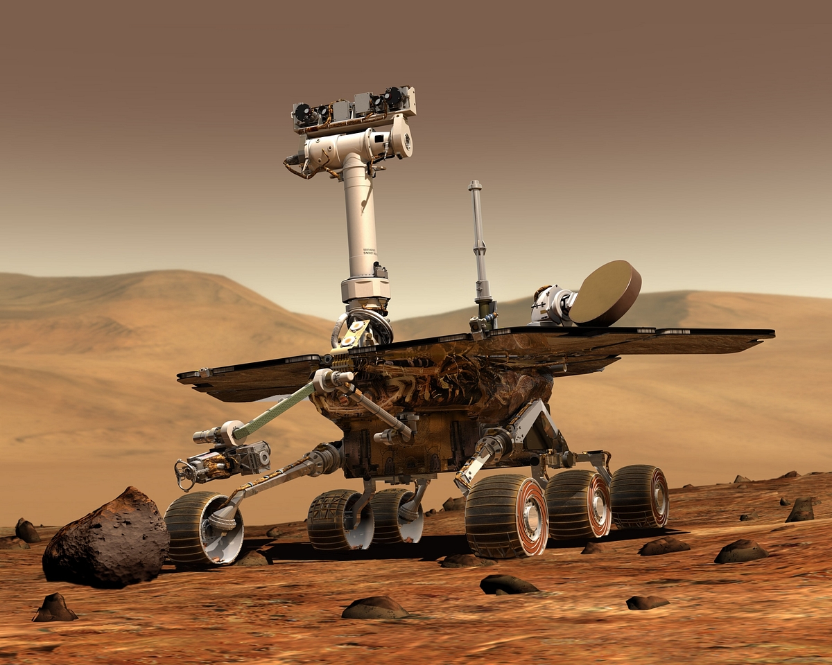 Artist’s rendering of a Mars Exploration Rover