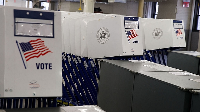 A US election booth (Drew Angerer/Getty Images)&nbsp;