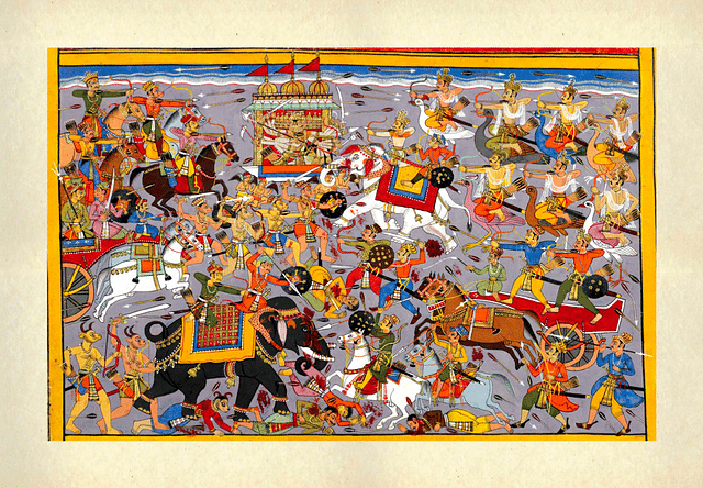 One scene from the Mewar Ramayana