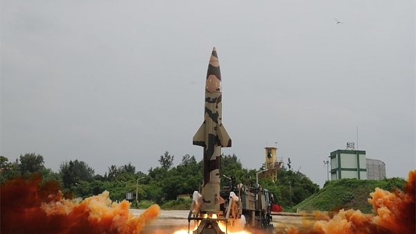 File photo of a Prithvi-II missile being test fired. (Photo: DRDO)